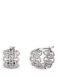 Lauren Ralph Lauren silver chain huggie earrings, UK version