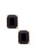 Ralph Lauren rectangular stud earrings gold jet UK version