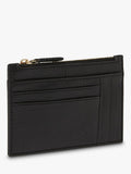Osprey London deboss leather zip top card holder - British product