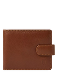 OSPREY LONDON Deboss East West Leather Popper Coin Wallet, 9.5 x 11.5 x 2 cm