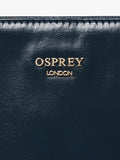 OSPREY LONDON Mini Adaline grab bag in French Navy leather (British brand)
