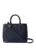 OSPREY LONDON Adaline leather work bag French Navy, UK version