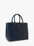 OSPREY LONDON Adaline leather work bag French Navy, UK version