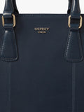OSPREY LONDON Adaline leather work bag French Navy, UK version