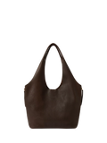 OSPREY LONDON Leather Slouch Hobo Bag, Chocolate
