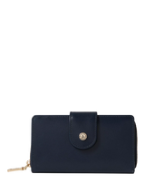 John Lewis OSPREY LONDON Adaline Leather Purse, French Navy- Buy online at McGrocer