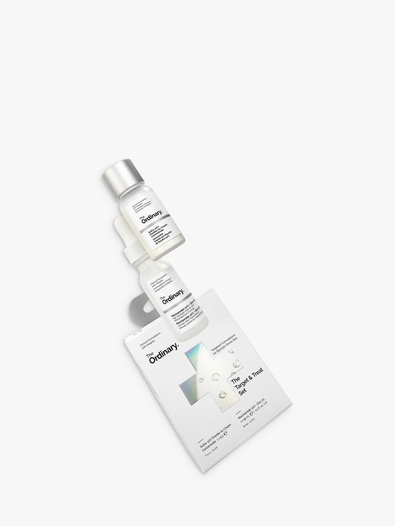 The Ordinary Target & Treat skincare gift set with Niacinamide and Sulfur (British brand)