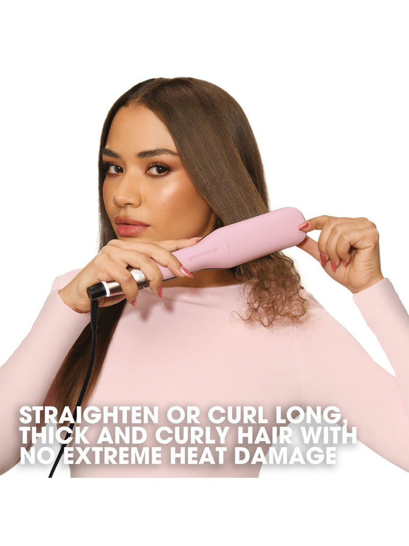ghd Chronos Max Pink hair straightener with heat-resistant bag - British product