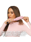 ghd Chronos Max Pink hair straightener with heat-resistant bag - British product