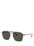 Giorgio Armani square sunglasses matte black green lens (British brand)