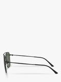 Giorgio Armani square sunglasses matte black green lens (British brand)