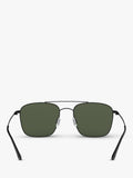 Giorgio Armani square sunglasses matte black green lens (British brand)