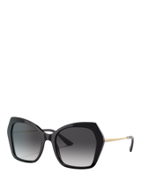 John Lewis Dolce & Gabbana Women's Butterfly Sunglasses Black/Grey Gradient- Buy online at McGrocer