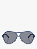 Diesel aviator sunglasses striated blue grey, UK version