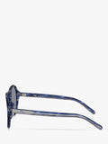 Diesel aviator sunglasses striated blue grey, UK version