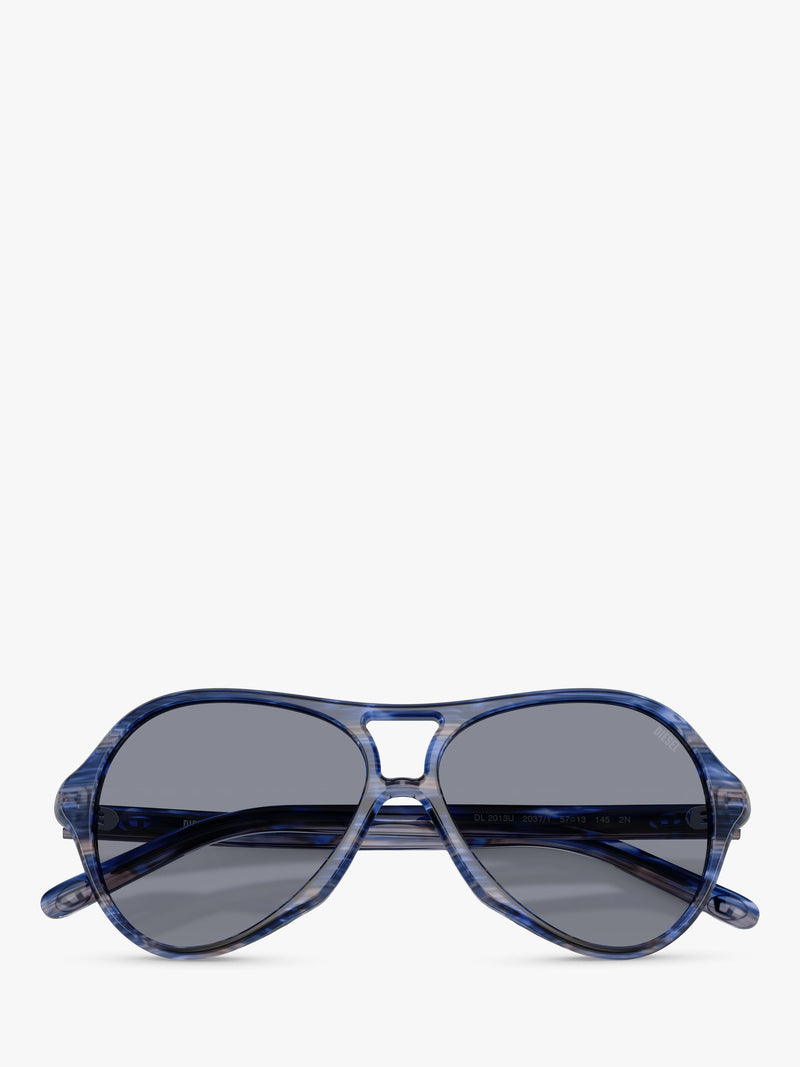Diesel aviator sunglasses striated blue grey, UK version