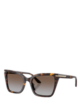 John Lewis Emporio Armani Cat's Eye Sunglasses, Havana Brown- Buy online at McGrocer