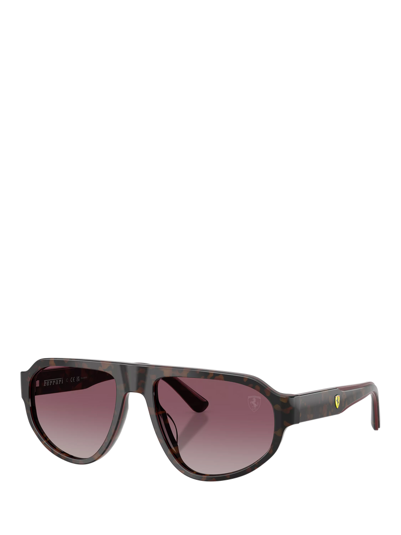 Scuderia Ferrari polarised sunglasses, Havana Red (British brand)