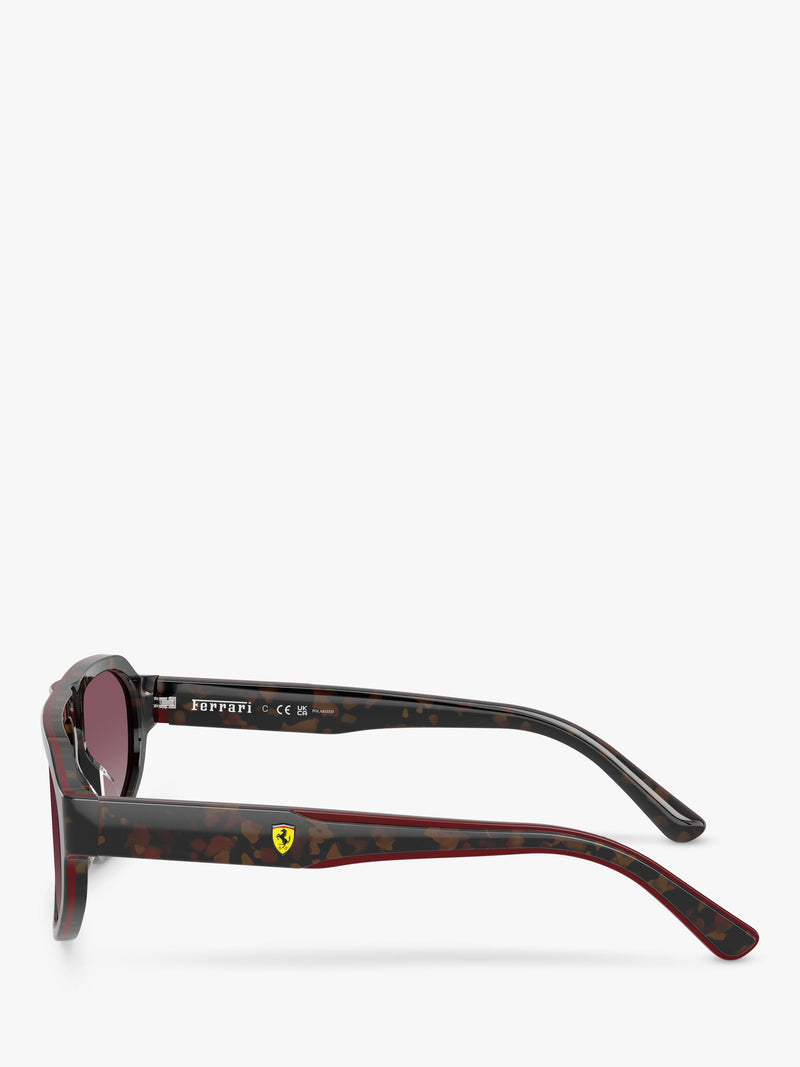 Scuderia Ferrari polarised sunglasses, Havana Red (British brand)