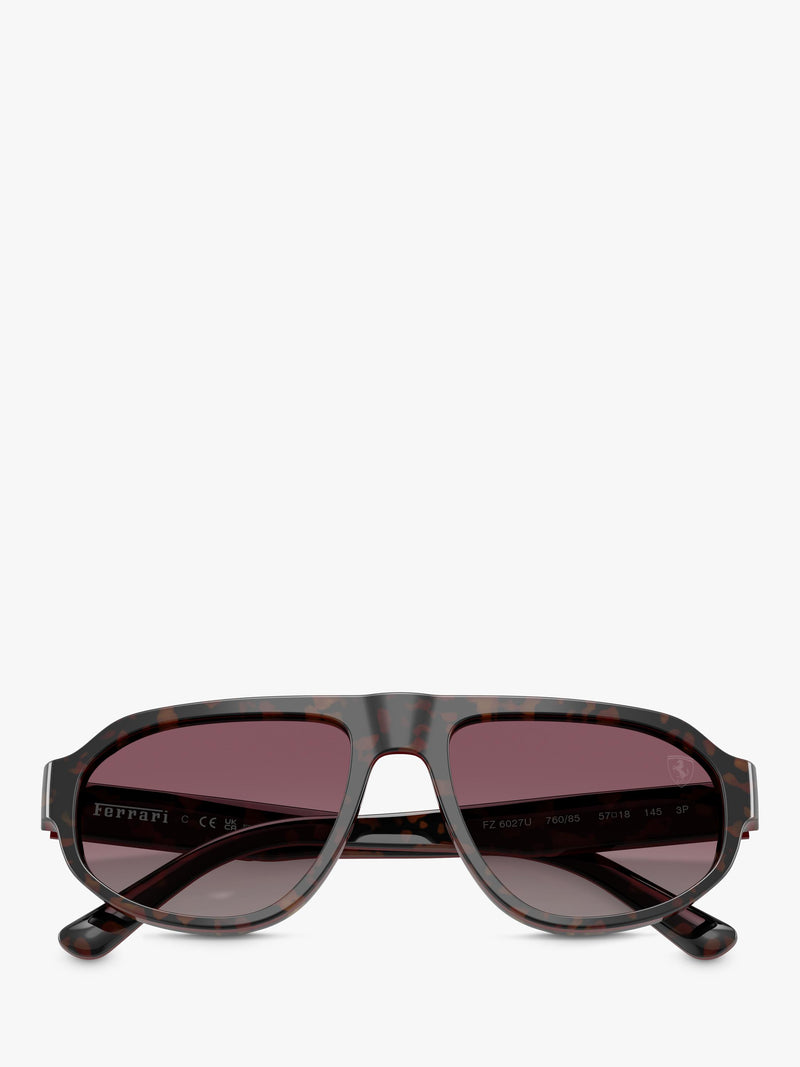 Scuderia Ferrari polarised sunglasses, Havana Red (British brand)