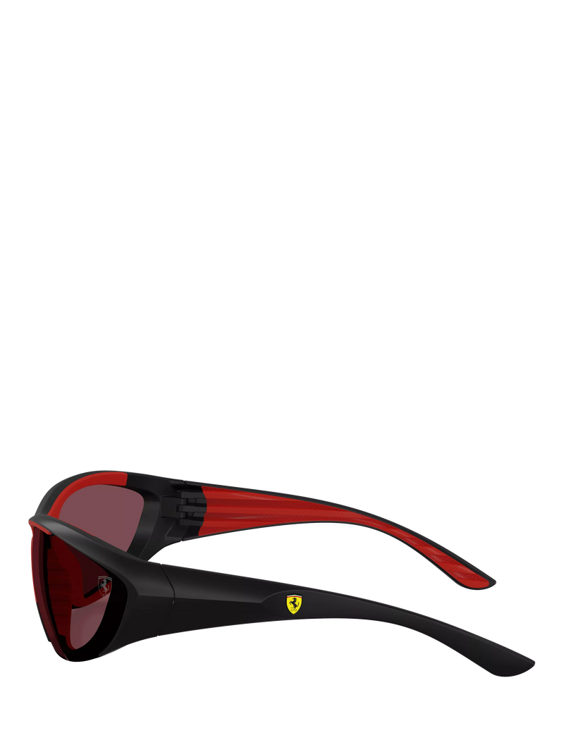 Scuderia Ferrari women's cat's eye sunglasses black red, UK version