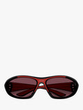 Scuderia Ferrari women's cat's eye sunglasses black red, UK version