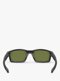Oakley men's rectangular sunglasses with black frame, UK version
