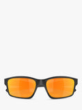 Oakley men's rectangular sunglasses with black frame, UK version