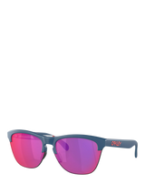 John Lewis Oakley OO9374 Unisex Square Sunglasses, Matte Poseidon/Mirror Pink- Buy online at McGrocer