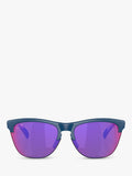 Oakley OO9374 square sunglasses with mirrored pink lenses, imported from the UK