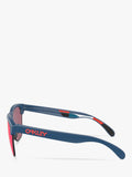 Oakley OO9374 square sunglasses with mirrored pink lenses, imported from the UK
