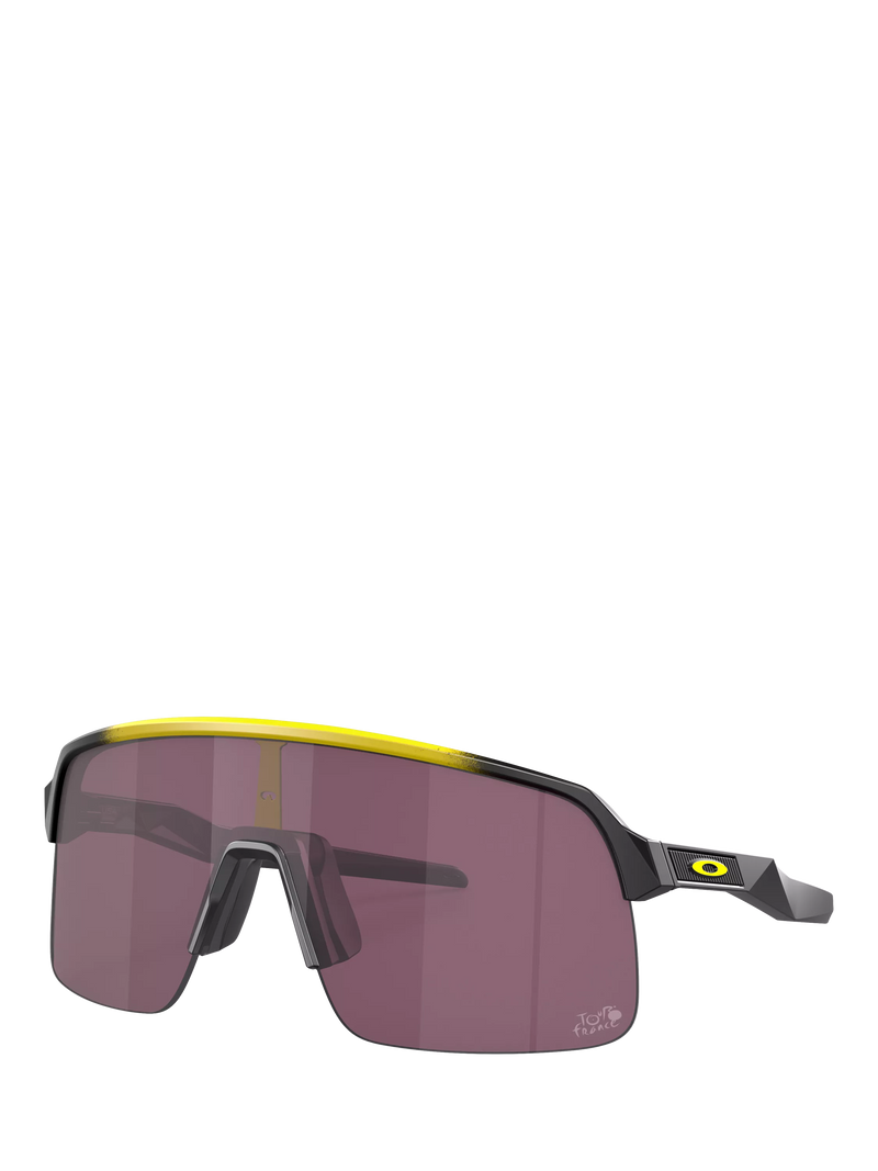Oakley men's wrap sunglasses yellow grey fade polycarbonate, UK version