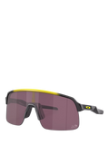 Oakley men's wrap sunglasses yellow grey fade polycarbonate, UK version