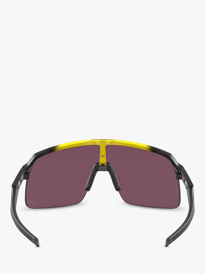 Oakley men's wrap sunglasses yellow grey fade polycarbonate, UK version