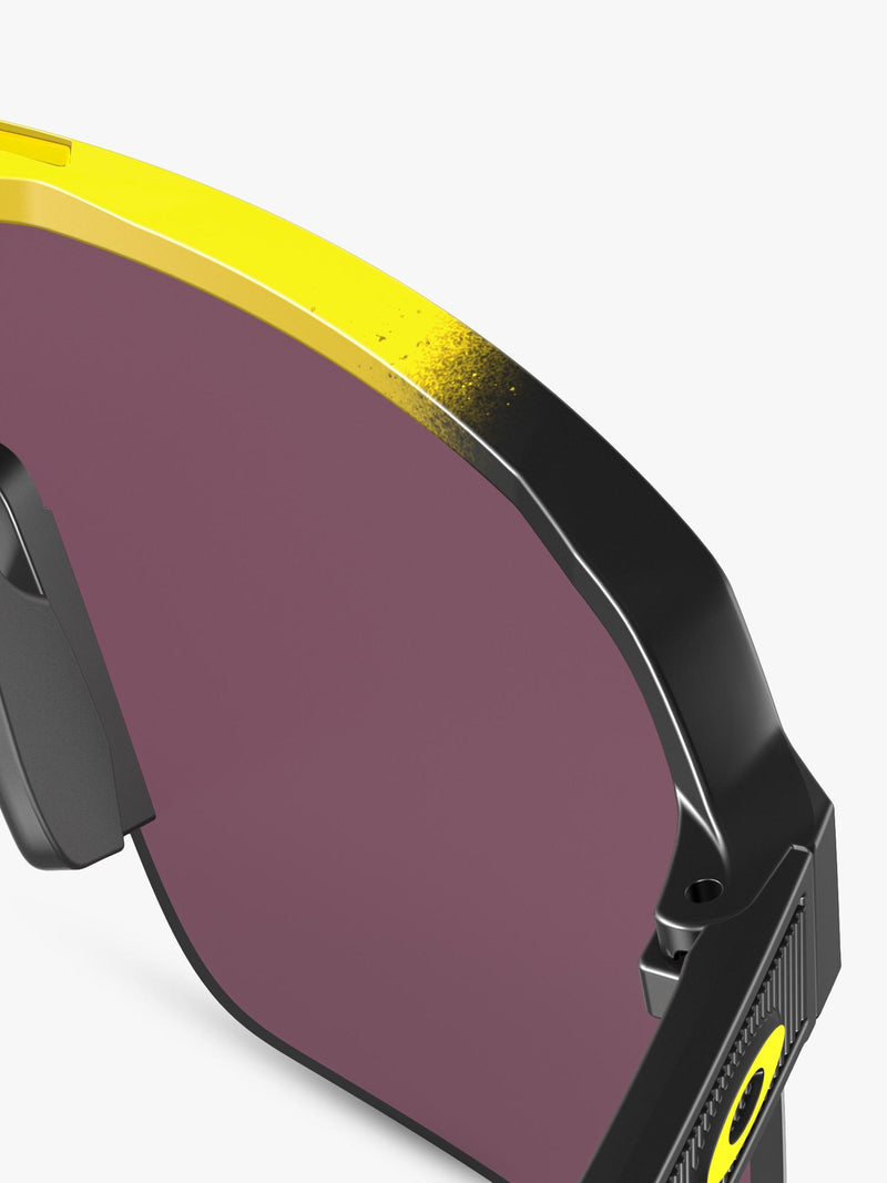 Oakley men's wrap sunglasses yellow grey fade polycarbonate, UK version