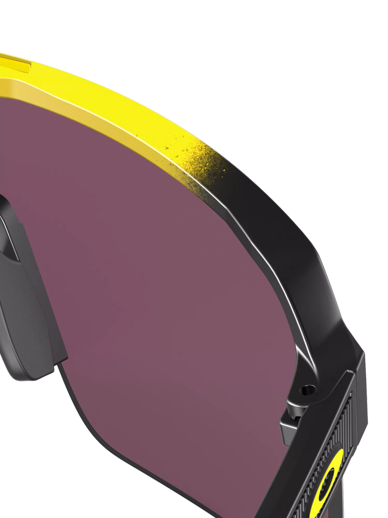 Oakley men's wrap sunglasses yellow grey fade polycarbonate, UK version
