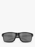 Oakley rectangular sunglasses matte black frame grey lenses UK version