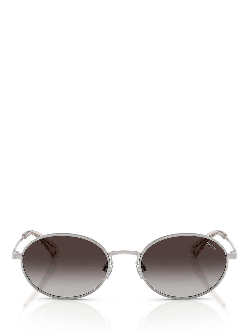 Ralph Lauren oval sunglasses silver grey 53mm, UK version