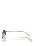 Ralph Lauren oval sunglasses silver grey 53mm, UK version