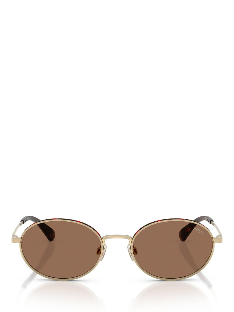 Ralph Lauren oval sunglasses pale gold brown 53mm - British product