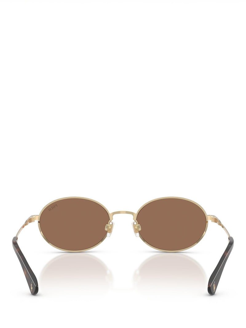 Ralph Lauren oval sunglasses pale gold brown 53mm - British product