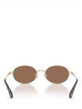 Ralph Lauren oval sunglasses pale gold brown 53mm - British product