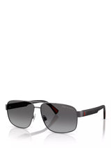 John Lewis Ralph Lauren PH3165 Men's Aviator Sunglasses, Dark Gunmetal- Buy online at McGrocer