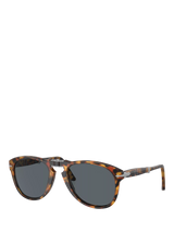 John Lewis Persol PO0714 Men's Aviator Sunglasses Madre Terra Blue- Buy online at McGrocer