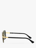 Persol PO2475S square sunglasses black frame green lenses - British product