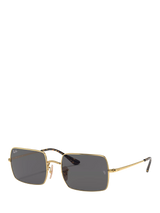 John Lewis Ray-Ban RB1969 Men's Rectangular Sunglasses, Arista Gold/Grey- Buy online at McGrocer