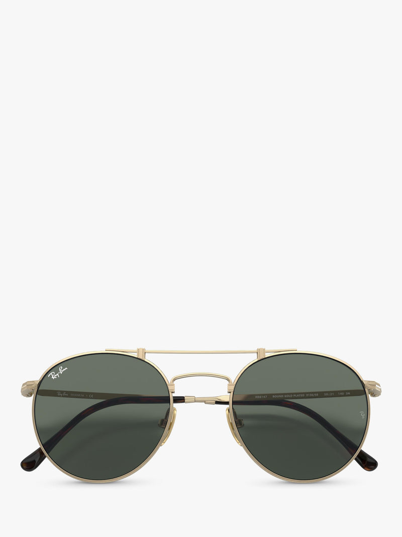 Ray-Ban round gold sunglasses 50mm (British brand)