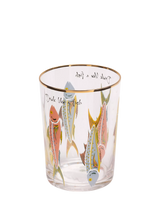 John Lewis Yvonne Ellen Fishes Glass Highball, Clear/Multi, 500ml- Buy online at McGrocer