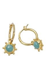 John Lewis Daisy London Amazonite Drop Earrings, Gold- Buy online at McGrocer