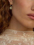 Daisy London gold-plated amazonite drop earrings (British brand)